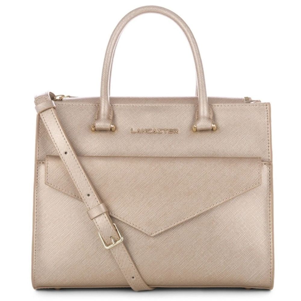 Lancaster Saffanio Leather Signature Handbag Satchel